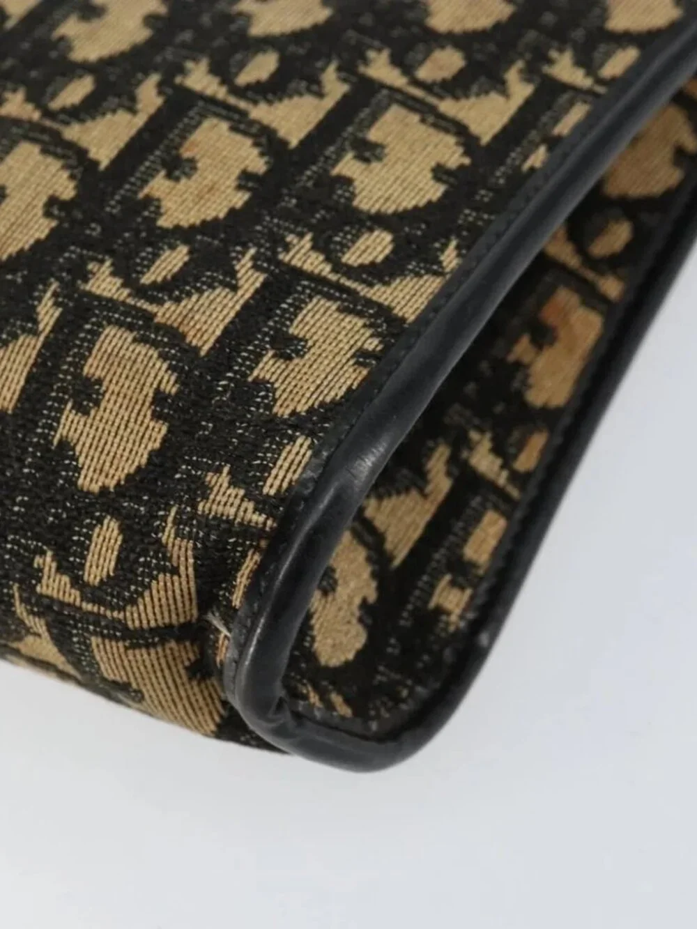 Christian Dior Trotter Canvas Shoulder Bag Navy Auth - Picture 14 of 16